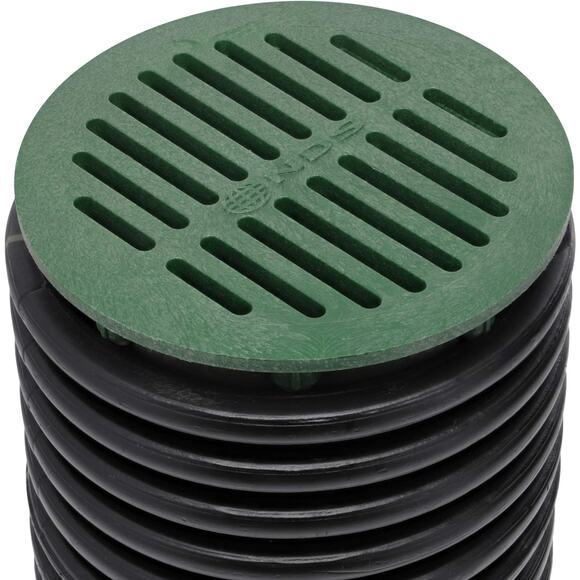 Brand new NDS 50 6-Inch Round Grate Drain Cover in Green - Picture 2 of 2